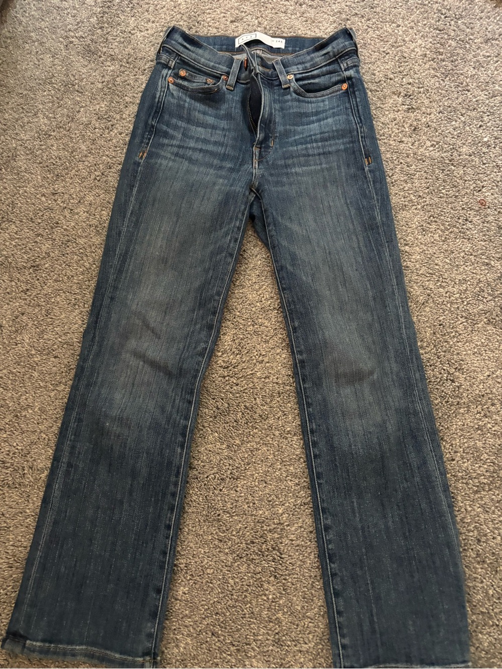 AYR Medium Blue Straight Leg Jeans